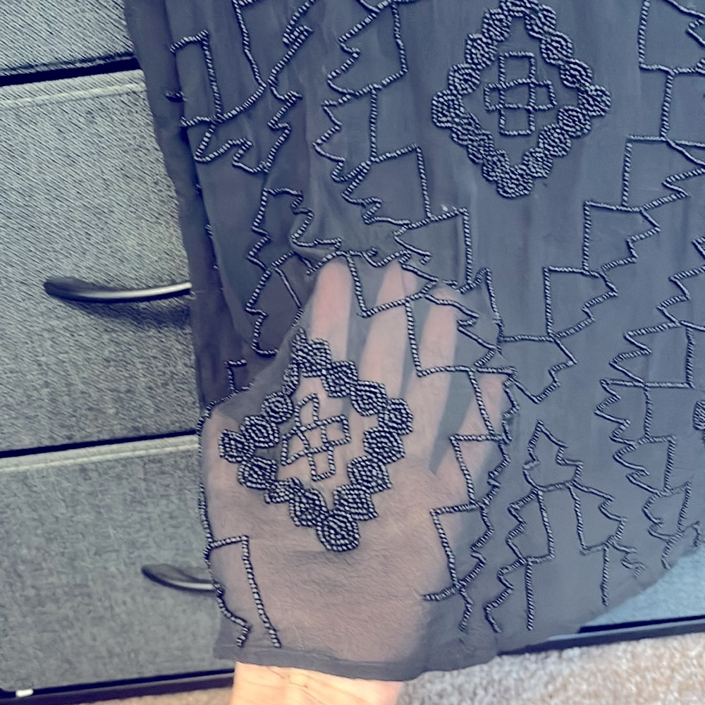 ▪️ TRUE RELIGION ▪️ Beaded Sheer Blouse - Picture 8 of 10